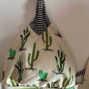 Cactus Print Bikini Top